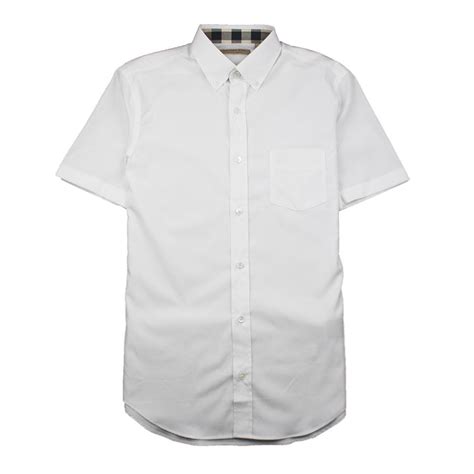 white burberry short sleeve shirt|burberry gray short sleeve shirt.